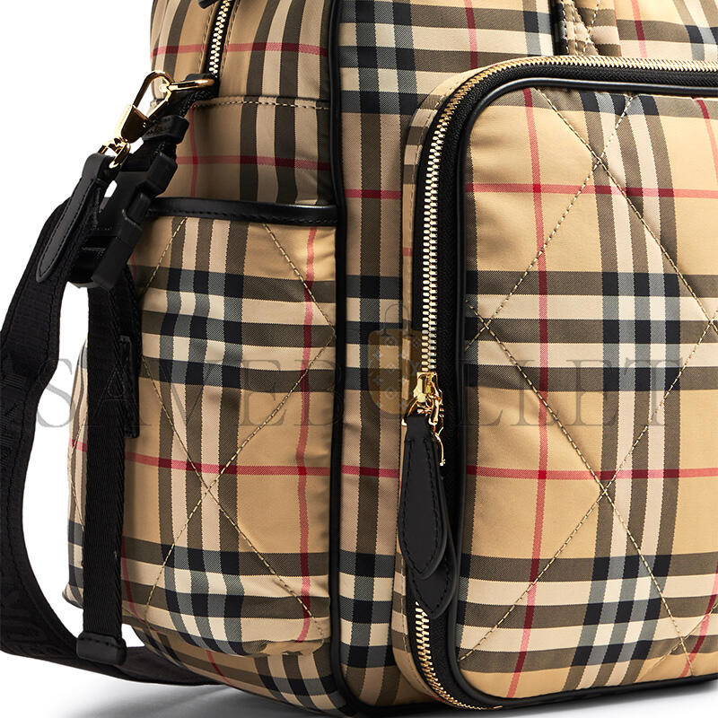 Bv*b*rry quilted nylon baby changing bag (42*30*18cm)